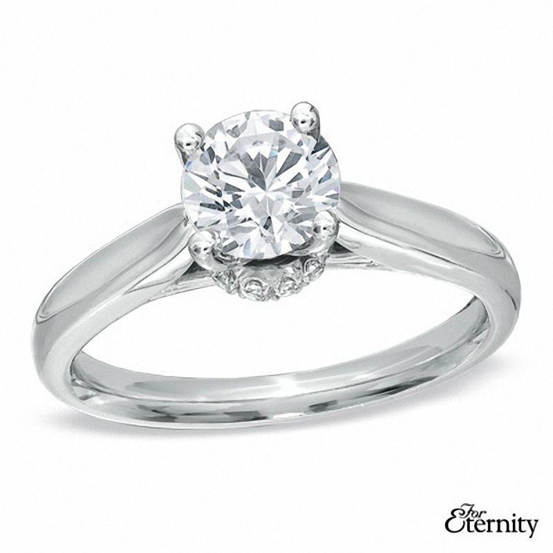 For Eternity 0.50 CT. T.W. Diamond Engagement Ring in 14K White Gold|Peoples Jewellers