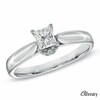 Thumbnail Image 1 of For Eternity 0.50 CT. T.W. Princess-Cut Diamond Solitaire Engagement Ring in 14K White Gold