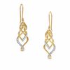 Thumbnail Image 1 of 0.20 CT. T.W. Diamond Twisted Vine Earrings in 10K Gold