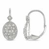 0.13 CT. T.W. Diamond Filigree Drop Earrings in Sterling Silver
