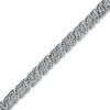 Thumbnail Image 1 of 1.00 CT. T.W. Round and Baguette Diamond Bracelet in Sterling Silver