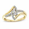 Thumbnail Image 0 of 0.20 CT. T.W. Diamond Marquise Bypass Ring in 10K Gold