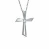Thumbnail Image 0 of Diamond Accent Cross Pendant in Sterling Silver