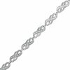 Thumbnail Image 1 of 0.25 CT. T.W. Diamond Infinity Bracelet in Sterling Silver