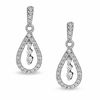 0.33 CT. T.W. Diamond Pear-Shaped Drop Earrings in 10K White Gold