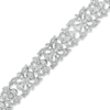 Thumbnail Image 0 of 0.50 CT. T.W. Diamond Vintage Scroll Bracelet in Sterling Silver