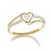 Thumbnail Image 1 of Heart-Shaped Diamond Accent Ring in 10K Gold