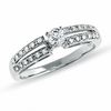 Thumbnail Image 0 of 0.25 CT. T.W. Diamond Split Shank Promise Ring in 10K White Gold