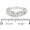 0.25 CT. T.W. Diamond Split Shank Promise Ring in 10K White Gold