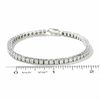 Thumbnail Image 2 of 1.00 CT. T.W. Diamond Tennis Bracelet in Sterling Silver