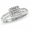 Thumbnail Image 1 of 0.25 CT. T.W. Diamond Split Shank Ring in 10K White Gold