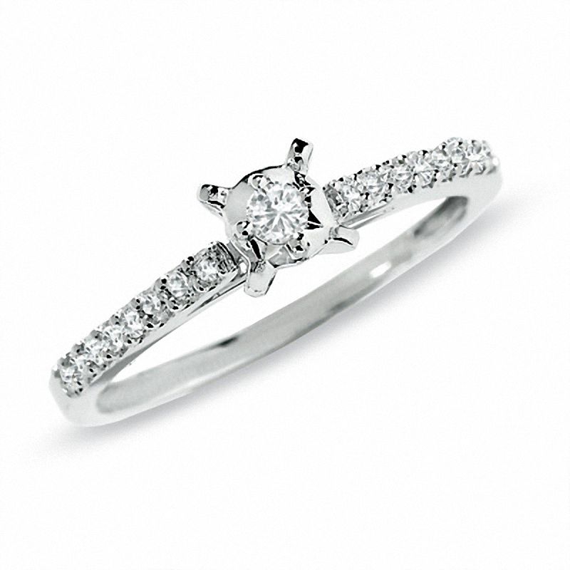 0.20 CT. T.W. Diamond Promise Ring in 10K White Gold|Peoples Jewellers