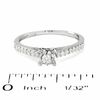 Thumbnail Image 2 of 0.20 CT. T.W. Diamond Promise Ring in 10K White Gold