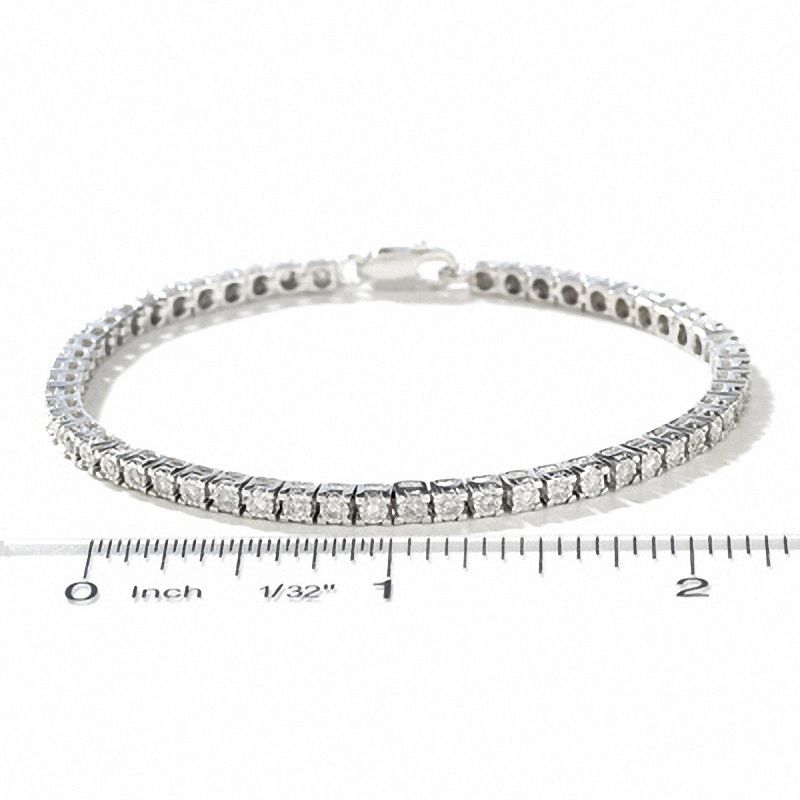 0.75 CT. T.W. Diamond Tennis Bracelet in Sterling Silver