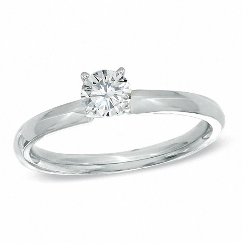 0.70 CT. Certified Prestige® Diamond Solitaire Engagement Ring in 14K White Gold (J/I1)