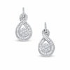 Thumbnail Image 0 of 0.50 CT. T.W. Composite Diamond Infinity Drop Earrings in 10K White Gold