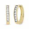 Thumbnail Image 1 of 0.50 CT. T.W. Diamond Hoop Earrings in 10K Gold