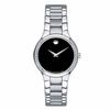 Thumbnail Image 1 of Ladies' Movado Serio Diamond Accent Watch with Round Black Dial (Model: 0606385)
