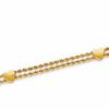 Thumbnail Image 1 of Heart Station Rope Bracelet in 10K Gold 7.5"