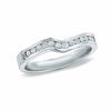 Thumbnail Image 0 of 0.26 CT. T.W. Diamond Contour Wedding Band in 14K White Gold