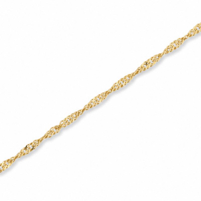 Main Image 1 of 1.7mm Singapore Chain Bracelet in 14K Gold