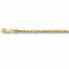 Ladies' 2.5mm Rope Chain Bracelet in 14K Gold