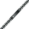 Men's Diamond Accent ID Bracelet in Two-Tone Stainless Steel - 8.5"