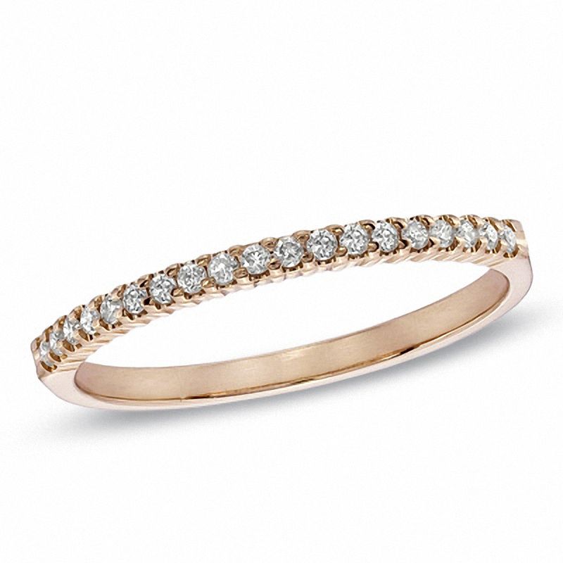 0.15 CT. T.W. Diamond Band in 10K Rose Gold