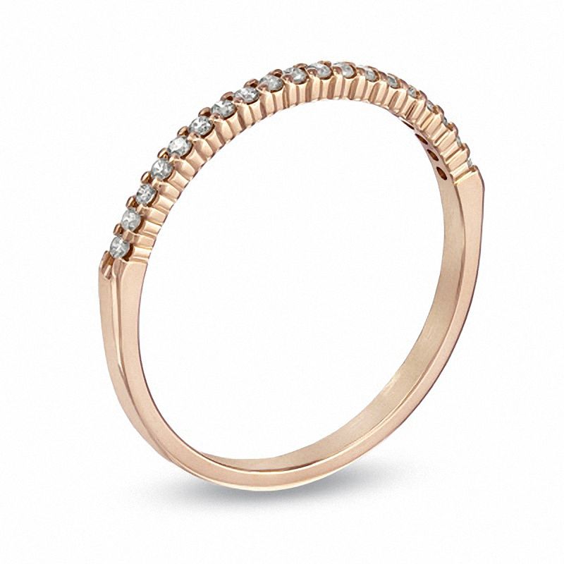 0.15 CT. T.W. Diamond Band in 10K Rose Gold