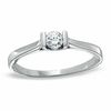 Thumbnail Image 0 of 0.20 CT. Diamond Solitaire Promise Ring in 10K White Gold