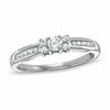 Thumbnail Image 0 of 0.25 CT. T.W. Diamond Channel Engagement Ring in 10K White Gold