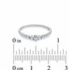 0.20 CT. T.W. Diamond Three Stone Ring in 10K White Gold