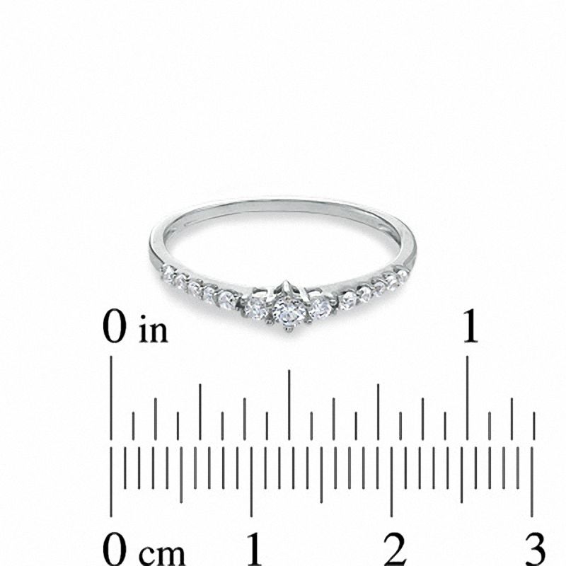 0.20 CT. T.W. Diamond Three Stone Ring in 10K White Gold|Peoples Jewellers