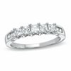 Thumbnail Image 0 of 0.75 CT. T.W. Princess-Cut Diamond Nine Stone Band in 10K White Gold