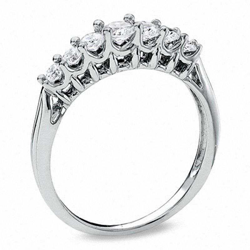 0.33 CT. T.W. Diamond Seven-Stone Band in 10K White Gold