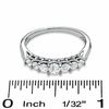 Thumbnail Image 2 of 0.33 CT. T.W. Diamond Seven-Stone Band in 10K White Gold