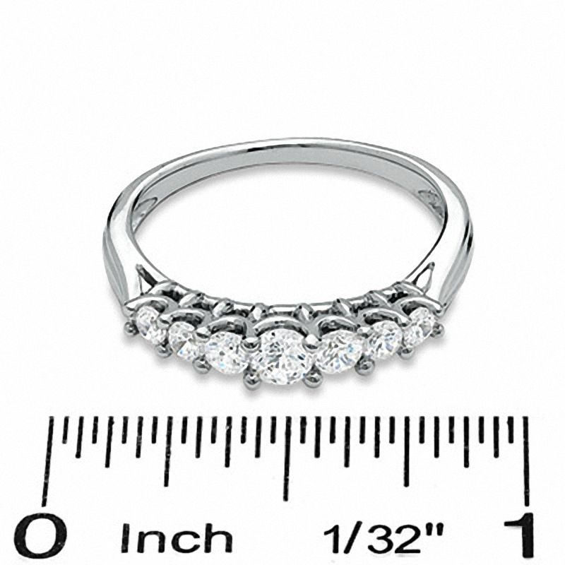 0.33 CT. T.W. Diamond Seven-Stone Band in 10K White Gold