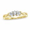 Thumbnail Image 1 of 0.20 CT. T.W. Diamond Swirl Fashion Ring in 10K Gold