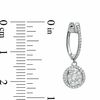 Thumbnail Image 1 of 0.50 CT. T.W. Diamond Cluster Drop Earrings in 10K White Gold