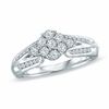 Thumbnail Image 1 of 0.75 CT. T.W. Diamond Cluster Engagement Ring in 10K White Gold