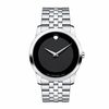 Thumbnail Image 1 of Men's Movado Stainless Steel Watch with Black Museum Dial (Model: 0606504)