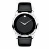 Thumbnail Image 0 of Men's Movado Leather Strap Watch with Black Museum Dial (Model: 0606502)