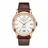 Thumbnail Image 1 of Men's ESQ Movado Quest Retrograde Rose-Tone Strap Watch with Silver-Tone Dial (Model: 07301403)