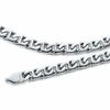 Men's 7.0mm Fashion Link Necklace and Bracelet Set in Stainless Steel