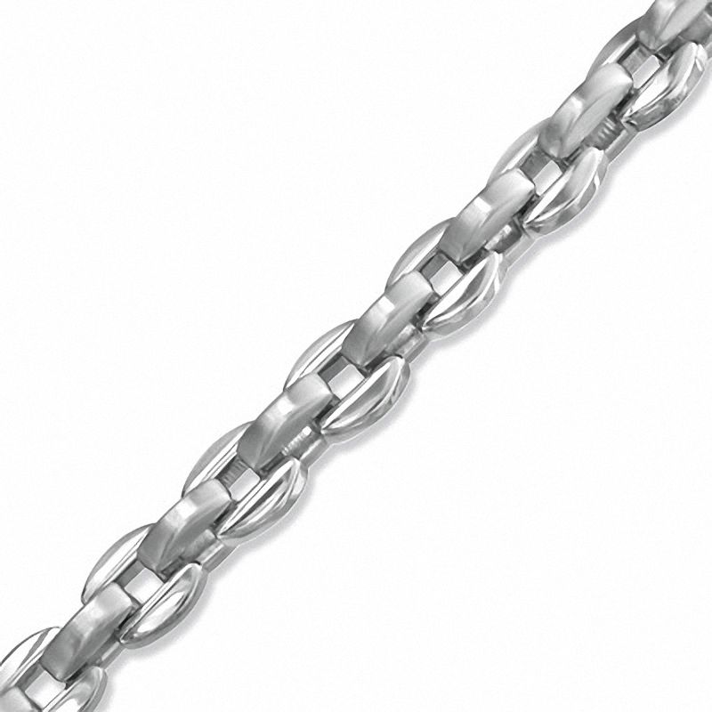 4.0mm Oval Link Bracelet in Stainless Steel - 8.5"