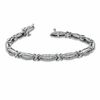 Thumbnail Image 3 of 0.25 CT. T.W. Diamond "X" Bracelet in Sterling Silver
