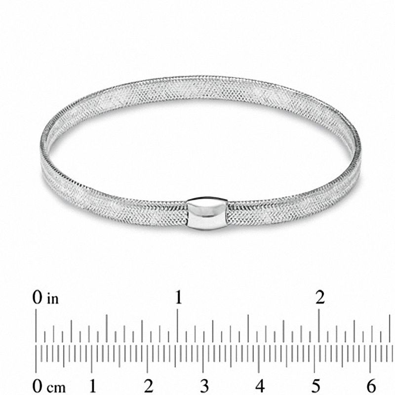 Stretch Bangle in 10K White Gold|Peoples Jewellers