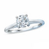 0.95 CT. Certified Canadian Diamond Solitaire Engagement Ring in 14K White Gold (I/I2)