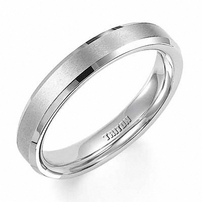 Triton Ladies' 4.0mm Comfort Fit Tungsten Wedding Band - Size 7