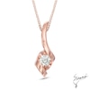 Thumbnail Image 0 of Sirena™ 0.10 CT. Diamond Solitaire Pendant in 10K Rose Gold